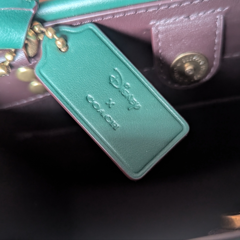 Disney x Coach Dempsey Tote 22 with Mickey Minnie Mouse Sled Motif - Picture 2 of 5